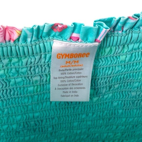 Gymboree Flamingo Ruffle Dress Tropical Dress in Women's Size Medium - Picture 9 of 9